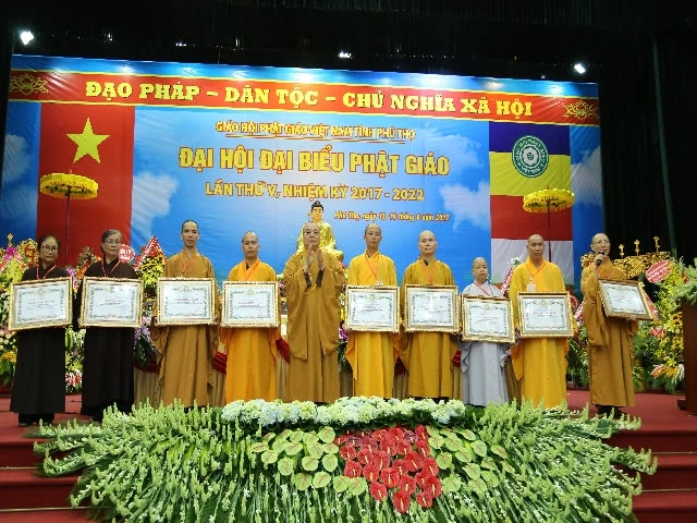 Trọng thể tổ chức Đại hội Phật giáo tỉnh Phú Thọ lần V ảnh 5