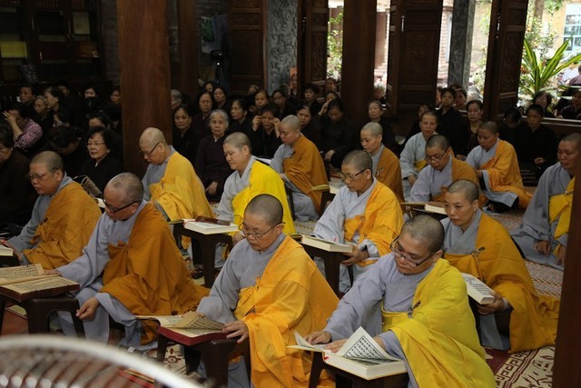 Hà Nội: Trường hạ Bà Đá khai giảng khóa An cư ảnh 3 1 anh tacphap 4.jpg