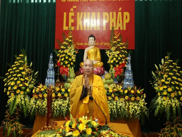 Trường hạ An Vinh ở Tuyên Quang khai pháp an cư ảnh 1 Trường hạ An Vinh ở Tuyên Quang khai pháp an cư ảnh 1