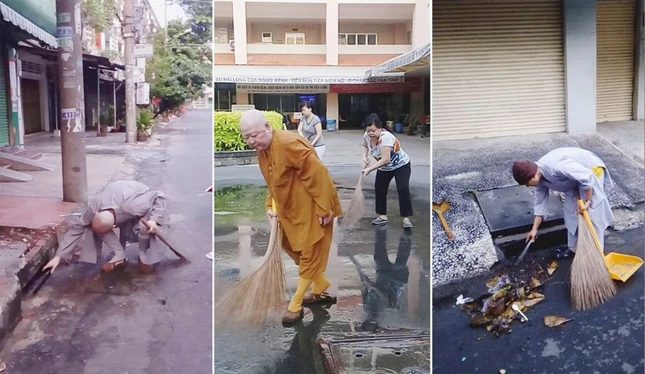 Chùa Liên Hoa 1 năm xuống phố vệ sinh môi trường ảnh 1 DuyTran.1.jpg