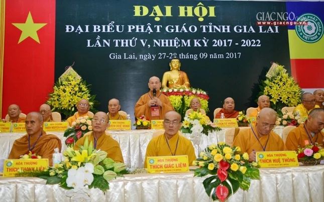 Trang nghiêm tổ chức Đại hội Phật giáo tỉnh Gia Lai ảnh 19 H20.jpg