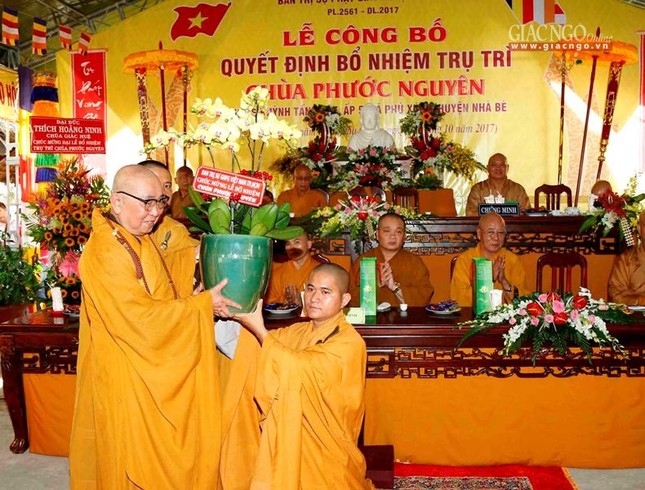 TP.HCM: Bổ nhiệm trụ trì chùa Phước Nguyên ảnh 4 a bnhiem10.jpg