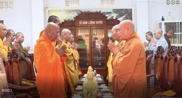 HT.Thích Thiện Nhơn thăm Phật giáo Trà Vinh ảnh 1 Tham TV 1.jpg
