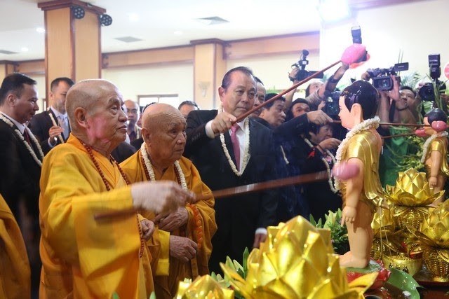 Hà Nội: Đại lễ Phật đản PL.2562 tại Trụ sở GHPGVN ảnh 24 hn 2.jpg