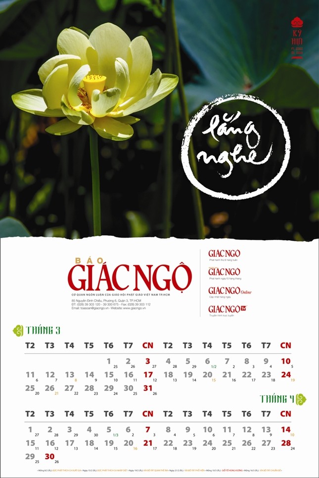 Báo Giác Ngộ đã phát hành lịch 2019 - Kỷ Hợi ảnh 3 3-01.jpg