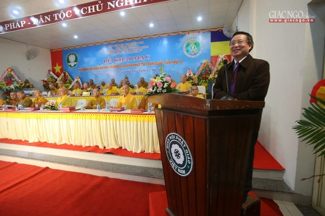 Trang nghiêm khai mạc hội nghị GĐPT T.Ư lần thứ 12 ảnh 10 11h.jpg