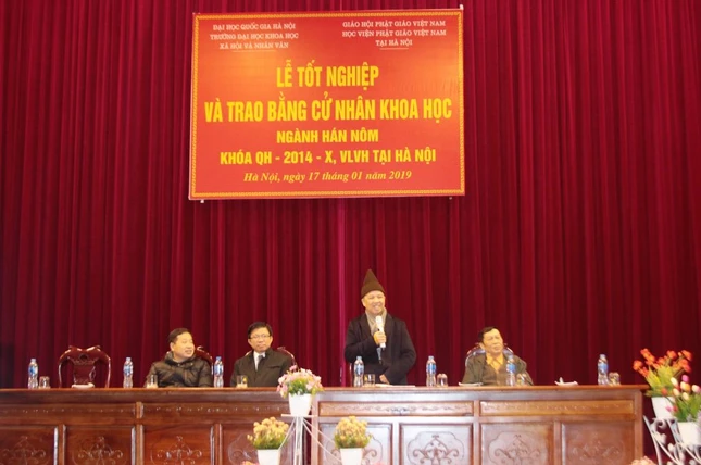 70 Tăng Ni sinh nhận bằng cử nhân ngành Hán Nôm ảnh 1 hannom 1.jpg