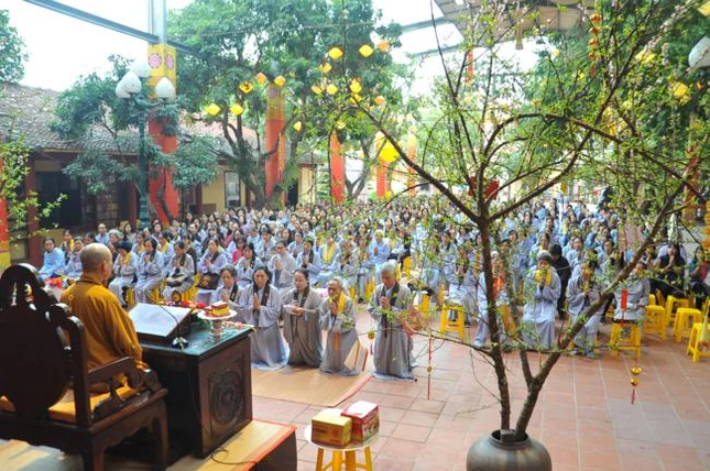 Ngày xuân, Phật tử chùa Bằng hướng về nguồn cội ảnh 2 chuabang 1.jpg