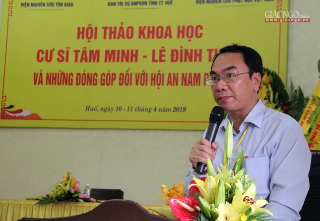 Hội thảo khoa học về cư sĩ Minh Tâm-Lê Đình Thám ảnh 7 7.jpg