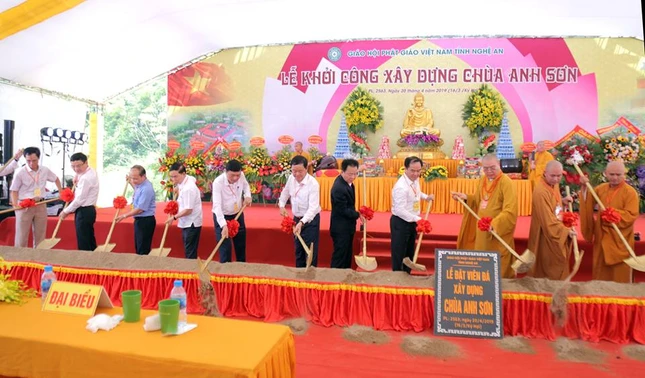 Nghệ An: Khởi công xây dựng chùa Anh Sơn ảnh 4 04.jpg