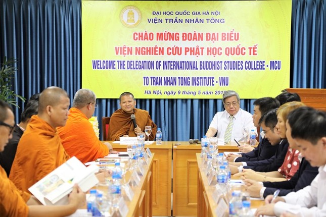 Khánh Hòa: Tăng Ni sinh giao lưu với lãnh đạo MCU ảnh 4 2019_05_09_Vien TNT tiep doan Thai Lan 3.jpg
