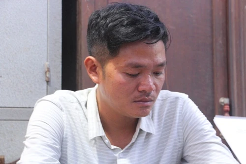 Tính tại trụ sở Công an huyện Nam Đông. Ảnh: Võ Thạnh