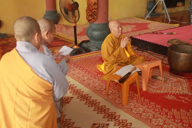 Thái Bình: Trường hạ chùa Thánh Long tác pháp Tự tứ ảnh 7 IMG_4231.JPG