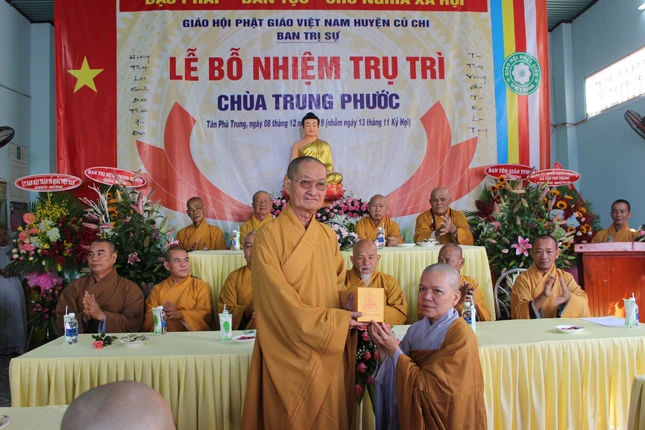 Bổ nhiệm trụ trì chùa Trung Phước (H.Củ Chi) ảnh 2 3bn.jpg