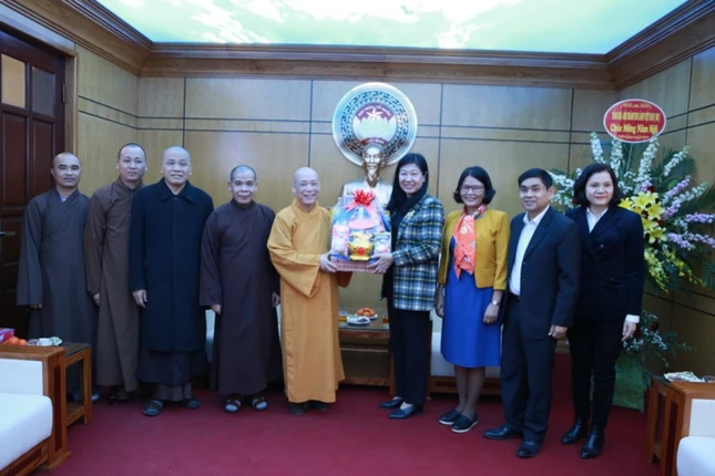 Hà Nội: Phật giáo và các ban ngành thăm, chúc Tết ảnh 1 IMG_5782.jpg