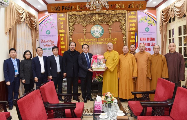 Trưởng ban Tôn giáo Chính phủ chúc Tết GHPGVN ảnh 2 DSC_8523.jpg