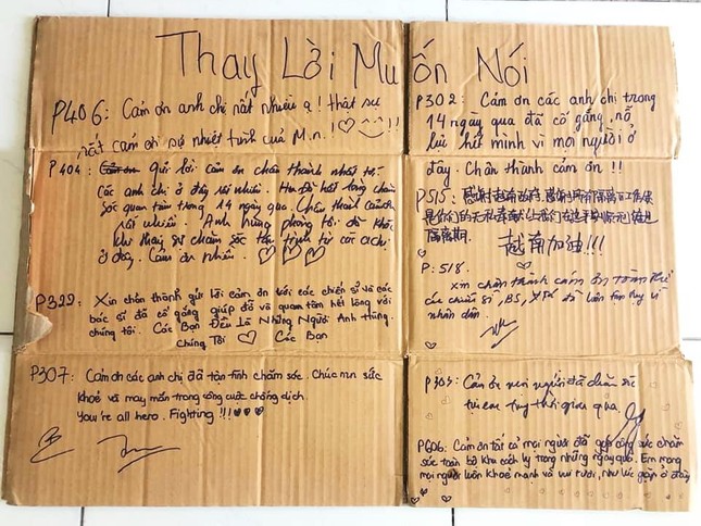 Lời cảm ơn trên bìa carton và nhật ký của vị thầy trẻ ảnh 2 ảnh 3.jpg