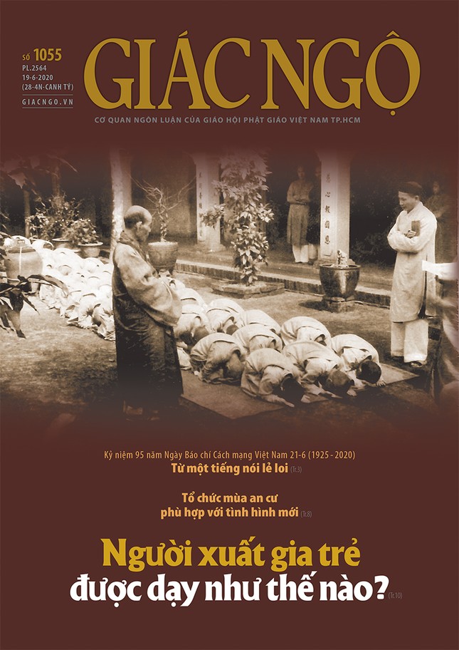Giác Ngộ 1055: Người xuất gia trẻ được dạy như thế nào? ảnh 1 Bia 1055- 1.jpg