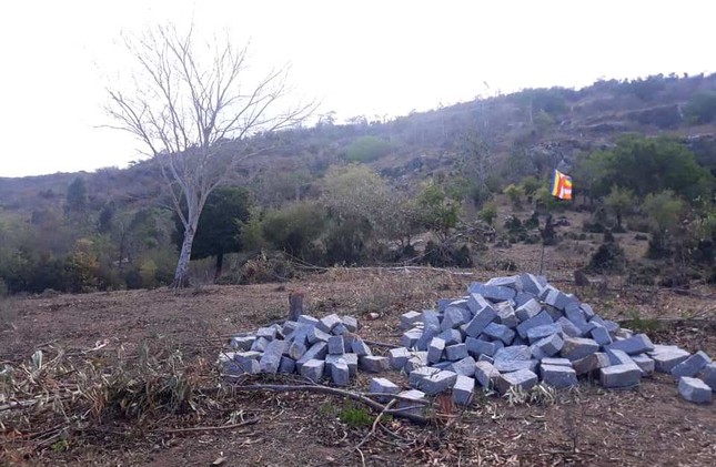 Biến nơi hoang vu thành Phật đài nghiêm tịnh ảnh 2 Nơi xây móng tôn tượng Phật Quan Âm.jpg