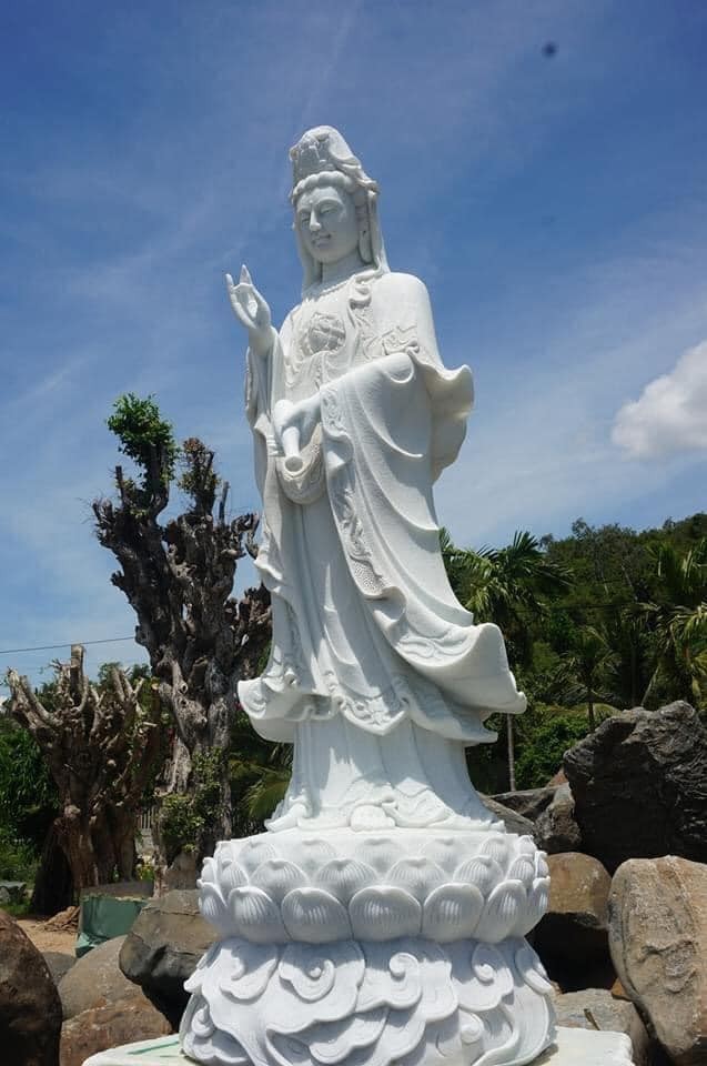 Tượng Quan âm sẽ được tôn trí sau khi xây.jpg