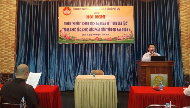 Hội nghị về đại đoàn kết dân tộc ở chùa Vạn Phật ảnh 1 ảnh 3.jpg