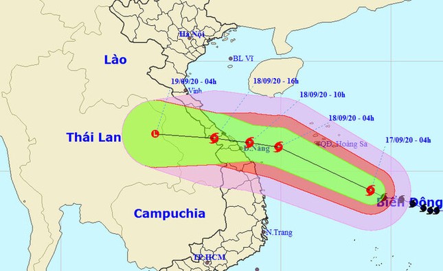 Bão Noul tăng cấp, hướng vào Quảng Bình - Quảng Ngãi ảnh 1 BAO NOUL.jpg