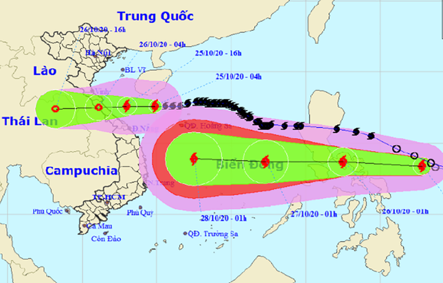 Bão số 8 tan trên biển, bão số 9 tăng hai cấp ảnh 1 bao.png