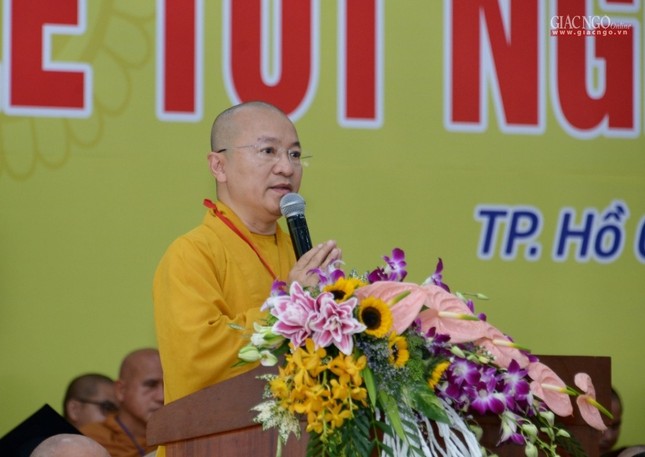 Trang trọng lễ tốt nghiệp Cử nhân, Thạc sĩ Phật học ảnh 3 BTN_0107.jpg