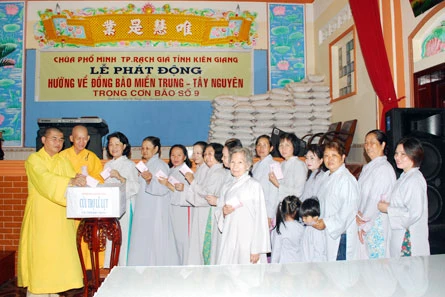 Kiên Giang: Chùa Phổ Minh hướng về đồng bào miền Trung & Tây nguyên ảnh 6