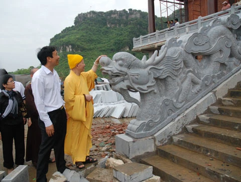 Ninh Bình: Lễ an tâm tượng Phật chùa Bái Đính đón Đại lễ Phật đản ảnh 10