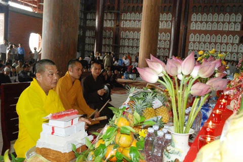 Ninh Bình: Lễ an tâm tượng Phật chùa Bái Đính đón Đại lễ Phật đản ảnh 9