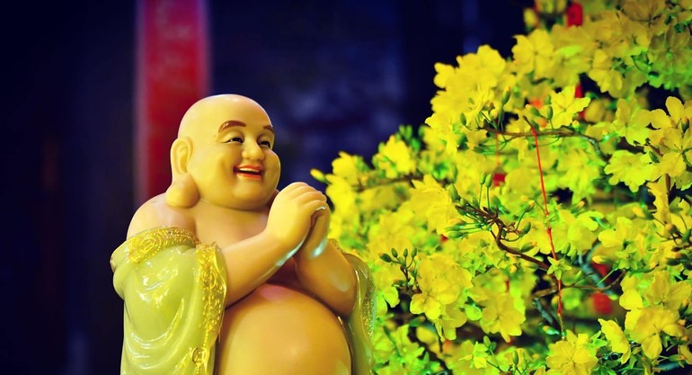 Hãy hướng về mùa xuân Di Lặc với cảm nhận về hạnh phúc trong Tứ vô lượng tâm - Ảnh: chùa Giác Ngộ