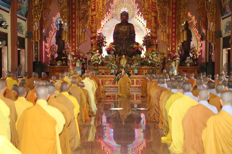 Lễ tác pháp An cư kiết hạ Phật lịch 2567 của Tăng, Ni các tự viện Phú Yên tại chùa Bảo Tịnh