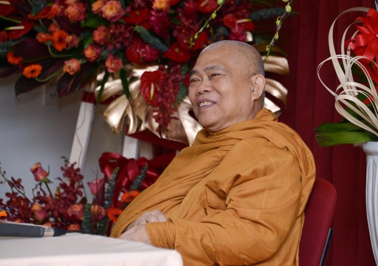 Hòa thượng Thích Giác Toàn, Phó Chủ tịch Hội đồng Trị sự, Viện trưởng Viện Nghiên cứu Phật học VN - Ảnh: Bảo Toàn