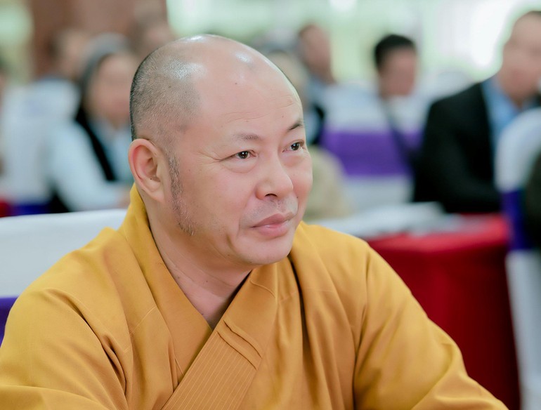 Thượng tọa Thích Tâm Định, Trưởng ban Trị sự GHPGVN tỉnh Thanh Hóa nhiệm kỳ 2022-2027 - Ảnh: GN