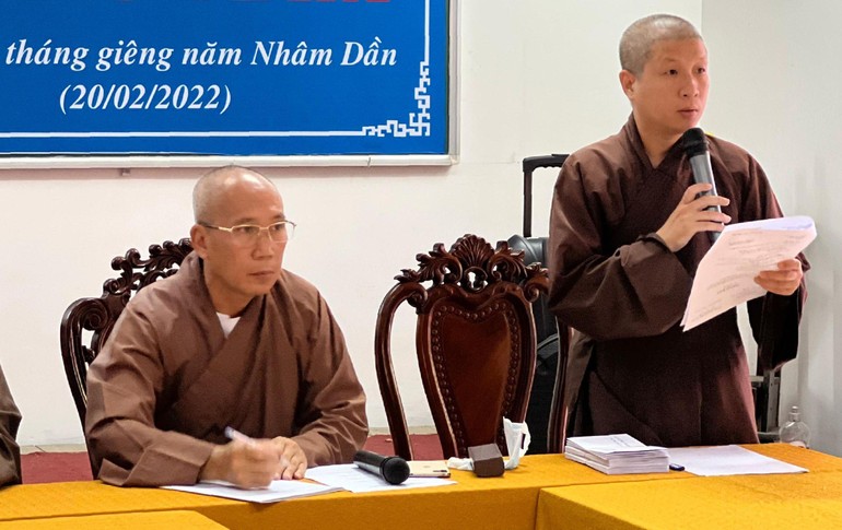 Chư tôn đức Văn phòng Trường Trung cấp Phật học TP.HCM