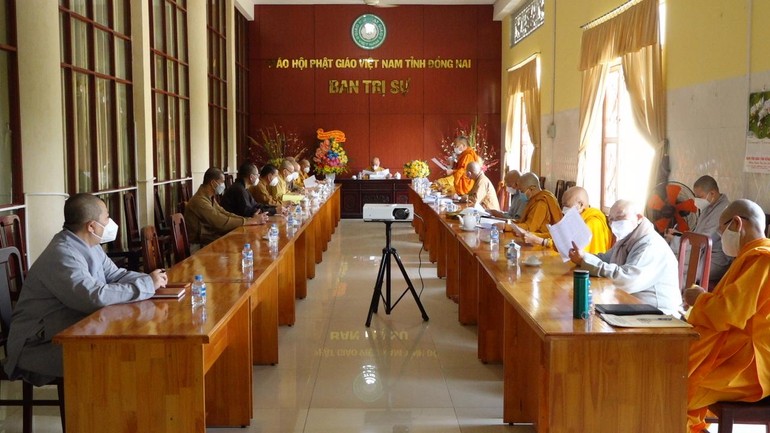 Ban Thường trực Ban Trị sự GHPGVN tỉnh Đồng Nai họp, triển khai Phật sự cuối năm