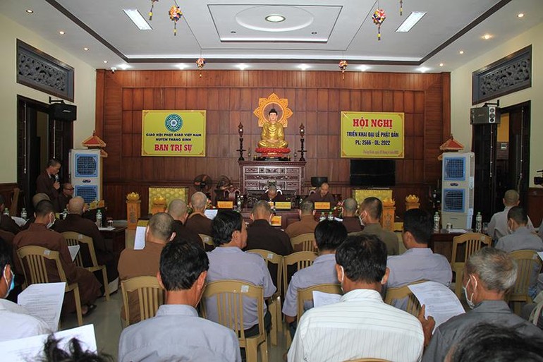 Hội nghị nhằm triển khai công tác Phật sự hướng đến Đại lễ Phật đản Phật lịch 2566
