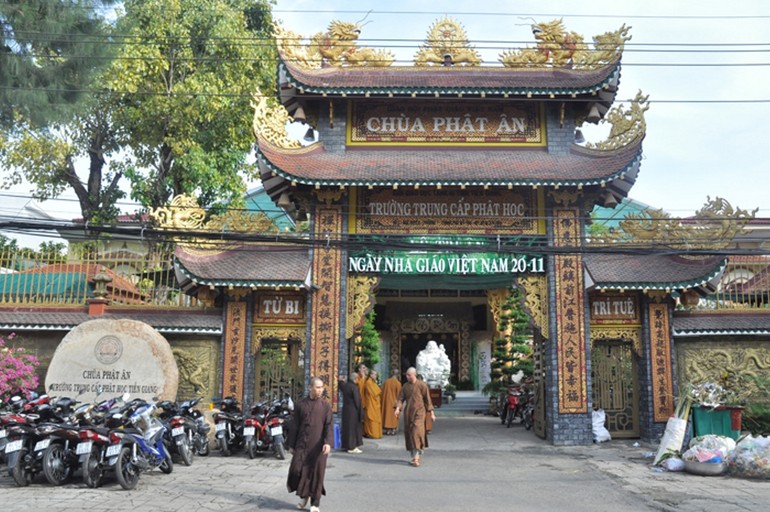 Chùa Phật Ân - Văn phòng Trường Trung cấp Phật học tỉnh Tiền Giang