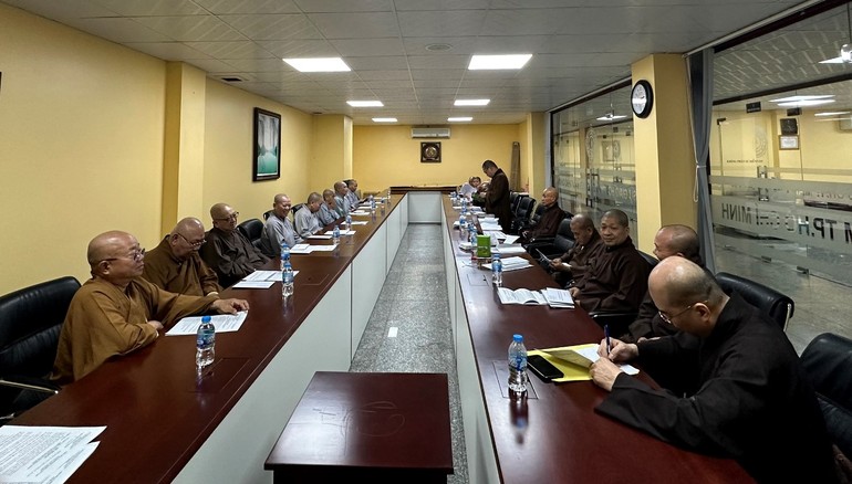Ban Kinh tế - Tài chính Phật giáo TP.HCM họp triển khai công tác tổ chức buffet chay gây quỹ