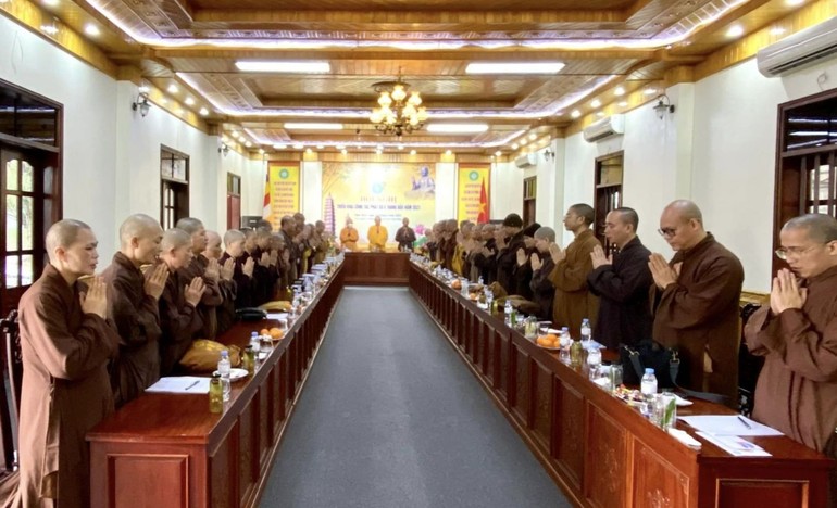 Ban Trị sự GHPGVN tỉnh họp triển khai một số công tác Phật sự quan trọng năm 2023