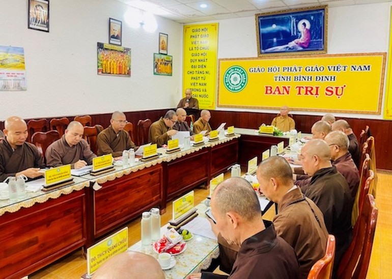 Bình Định: Ban Thường trực Ban Trị sự Phật giáo tỉnh họp chuẩn bị Phật đản Phật lịch 2567
