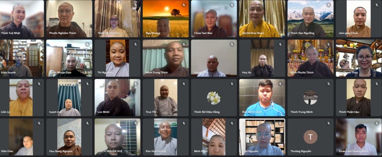 Ban Tổ chức họp trực tuyến thảo luận về hội trại "Tuổi trẻ và Phật giáo" lần thứ 14