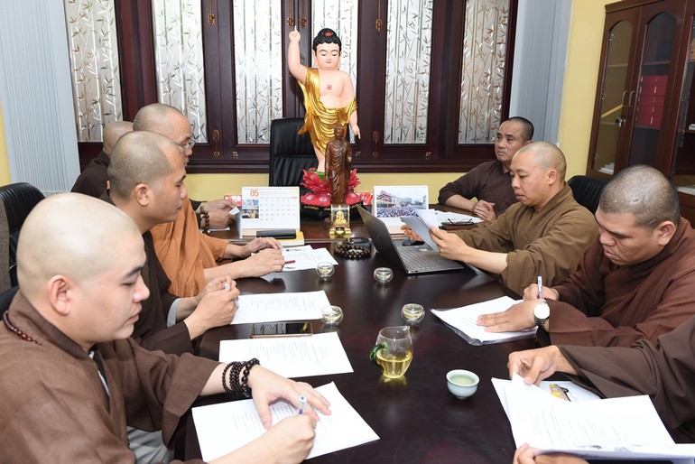 Buổi họp của Thường trực Ban Thông tin - Truyền thông Phật giáo TP.HCM