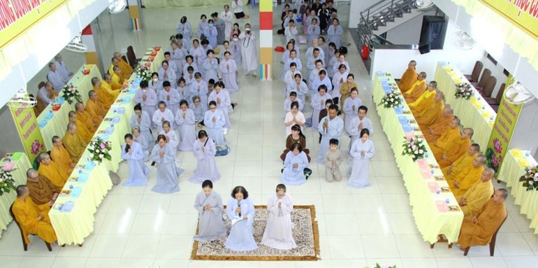 Lễ Vu lan - Báo hiếu tại chùa Viên Minh - Văn phòng Ban Trị sự GHPGVN tỉnh Bến Tre