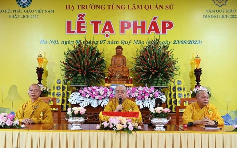 Hòa thượng Thích Thanh Nhiễu nhắc nhở Tăng Ni, Phật tử nghiêm trì giới luật sau ba tháng An cư kiết hạ