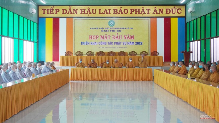Phật giáo huyện Củ Chi họp họp, triển khai hoạt động Phật sự