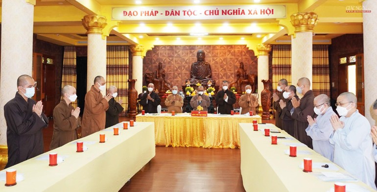 Ban Trị sự GHPGVN quận 3 họp triển khai Đại lễ Phật đản và An cư kiết hạ Phật lịch 2566