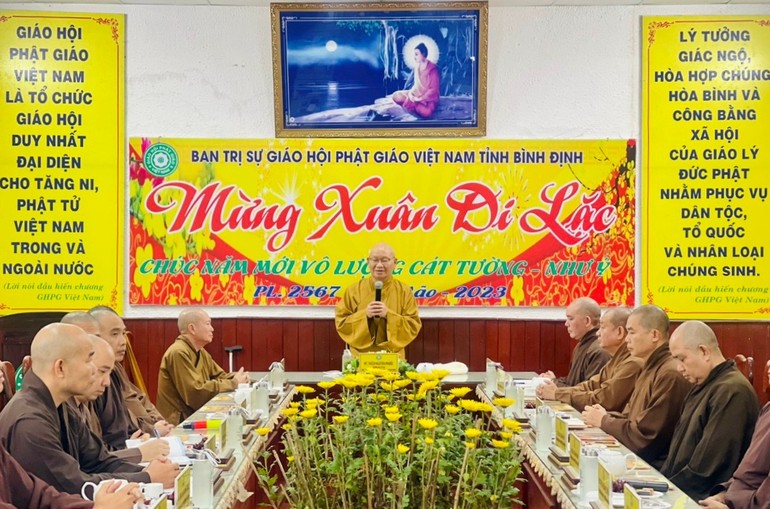 Phật giáo tỉnh Bình Định họp mặt đầu Xuân Quý Mão