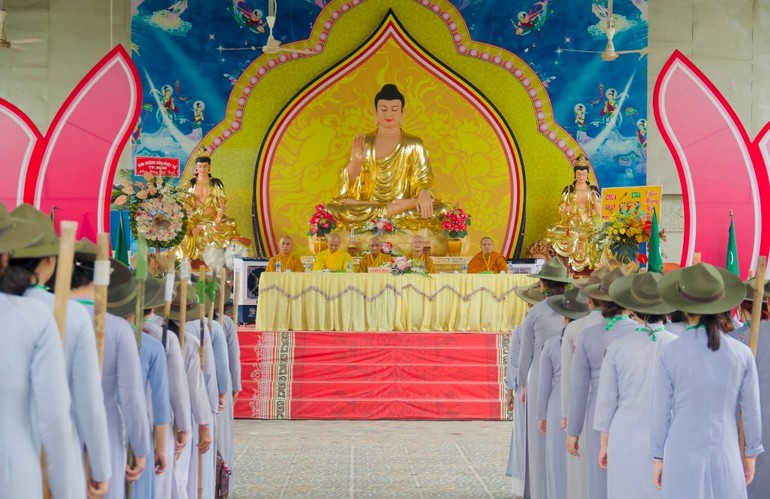 Gia đình Phật tử TP.HCM khai mạc Liên trại huấn luyện huynh trưởng Lộc Uyển và A Dục năm 2023